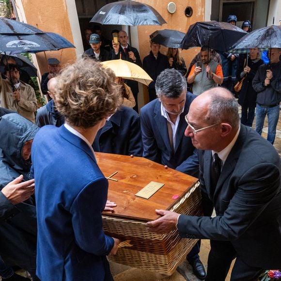 Exclusif - Obsèques de Patrice de Colmont, propriétaire du Club 55, en l'Eglise de Saint-Tropez, le 20 octobre 2025. 
© Florian Escoffier / Nice Matin / Bestimage