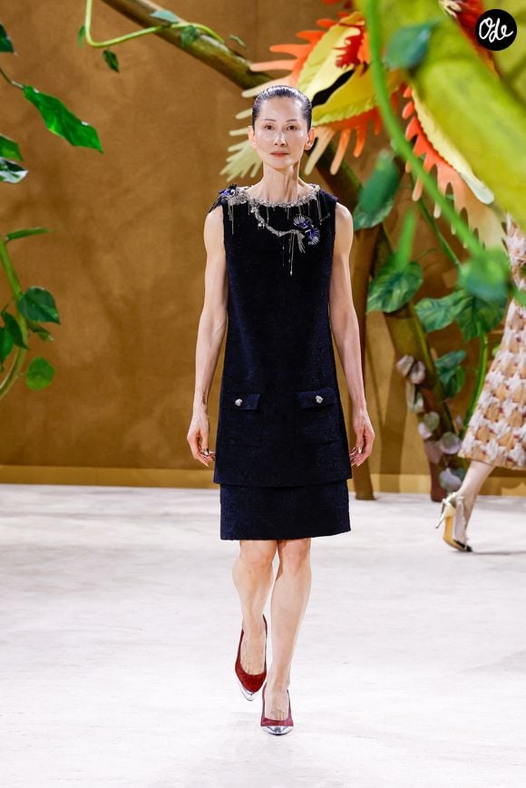 Défilé de mode Chanel Collection Haute Couture Automne/Hiver 2026-2027 lors de la Fashion Week de Paris (PFW) au Grand Palais, à Paris, France, le 7 juillet 2026. © Bestimage