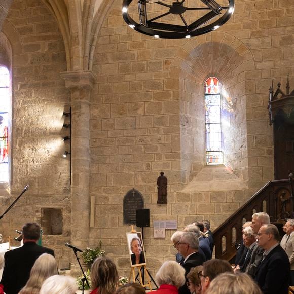 Claude Chirac et son mari Frédéric Salat-Baroux - Messe en hommage à Bernadette Chirac à l'église Saint-Martial en Corrèze, le 14 juin 2026.
© Frédéric Maligne / Bestimage