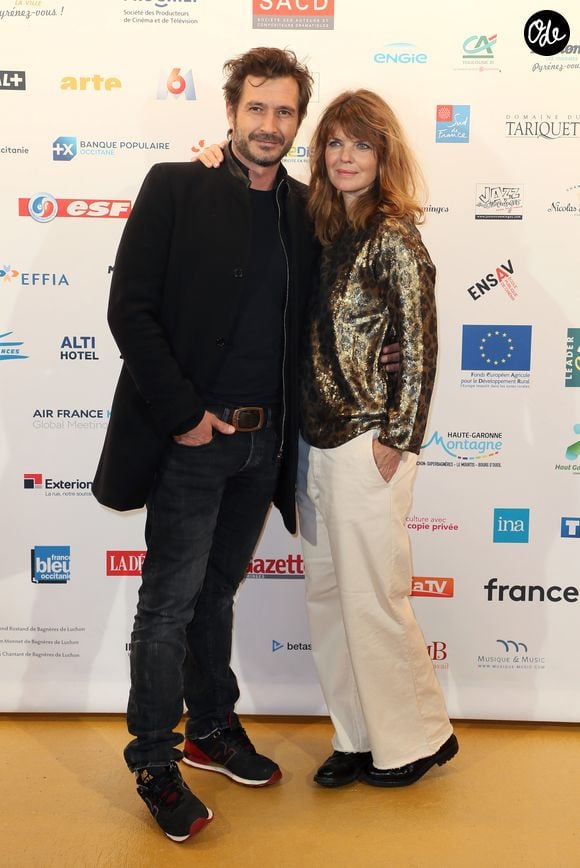 Gwendoline Hamon et Alexandre Varga au photocall de la cérémonie d'ouverture de la 21ème édition du festival des créations télévisuelles de Luchon, France, le 6 février 2019. © Patrick Bernard/Bestimage