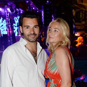 Exclusif - Antoine Chevanne (propriétaire du Byblos), Emmanuelle Béart - Soirée de la "Summer Party 2016" au Byblos à Saint Tropez le 20 juillet 2016. © Rachid Bellak / Bestimage