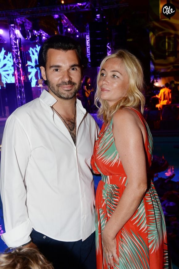 Exclusif - Antoine Chevanne (propriétaire du Byblos), Emmanuelle Béart - Soirée de la "Summer Party 2016" au Byblos à Saint Tropez le 20 juillet 2016. © Rachid Bellak / Bestimage