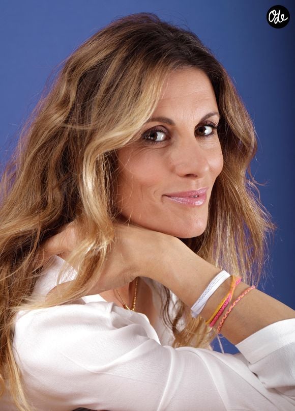 Sophie Thalmann pose lors d'une séance en studio à Paris, France. Photo par VIM/ABACAPRESS.COM