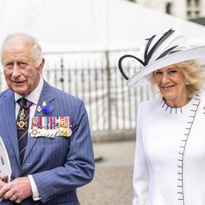 Londres, ROYAUME-UNI - Des membres de la famille royale et des hommes politiques assistent à un service d'action de grâce pour marquer le 80e anniversaire du jour de la Victoire en Europe à l'abbaye de Westminster (Backgrid UK/ Bestimage).