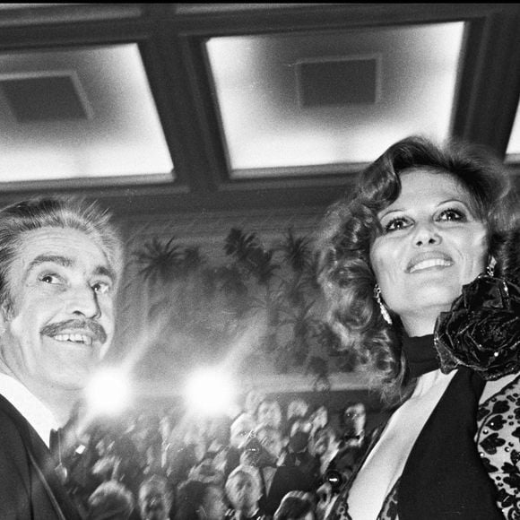 Archives - Claudia Cardinale et son ex-mari Franco Cristaldi au Festival de Cannes en 1974. 

©Bestimage