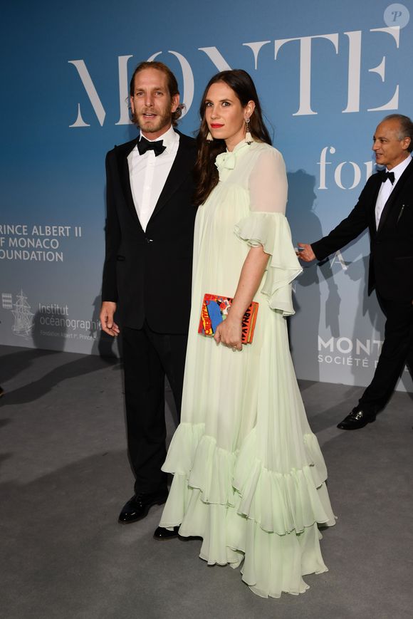 Andrea Casiraghi et sa femme Tatiana Santo Domingo lors de la 2ème édition du "Monte-Carlo Gala for the Global Ocean" à l'opéra de Monte-Carlo à Monaco, le 26 septembre 2018. © Bruno Bébert/Bestimage