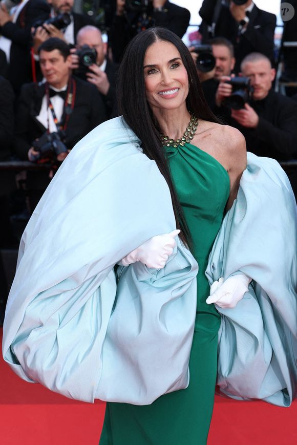 Demi Moore sur le tapis rouge de la cérémonie de clôture du 79ème Festival de Cannes au Palais des Festivals le 23 mai 2026 à Cannes, France. Photo par Jerome Domine/Abaca