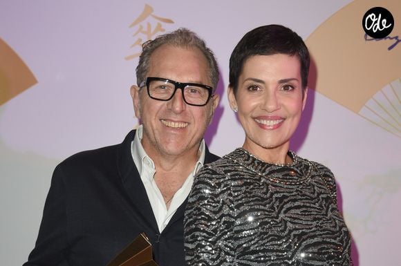 Cristina Cordula et son mari Frédéric Cassin pendant la soirée "Kenzo Takada's Birthday Night" pour fêter les 80 ans de Kenzo Takada au Pavillon Ledoyen à Paris, France, le 28 février 2019. © Coadic Guirec/Bestimage