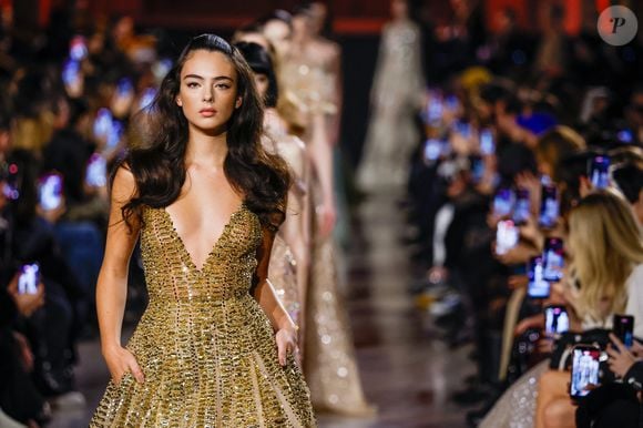 Deva Cassel - Défilé Elie Saab, Collection Haute Couture Printemps/Eté 2026 lors de la Fashion Week de Paris (PFW) au Musée Rodin, à Paris, France, le 28 janvier 2026. © Bestimage