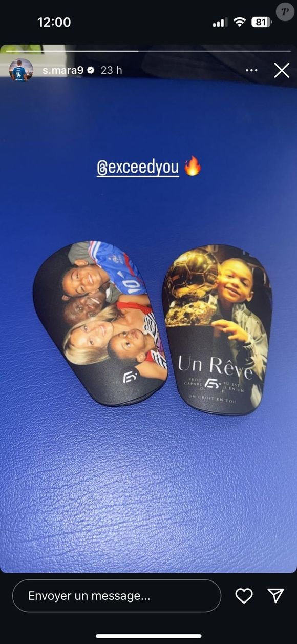 Sur Instagram, Sékou Mara, devenu footballeur professionnel, a partagé une photo sur laquelle on peut apercevoir son discret père