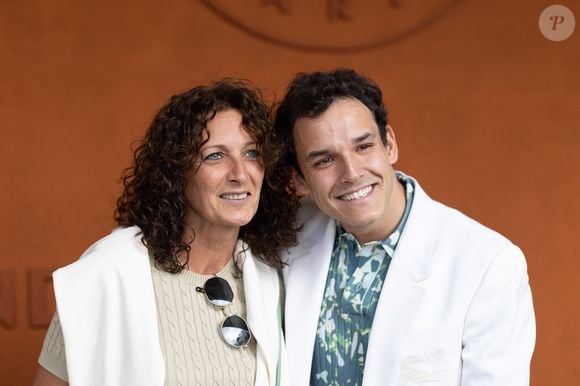Stephanie Curin, Theo Curin au Village pour la finale masculine lors des Internationaux de France 2025 à Roland Garros le 08 juin 2025 à Paris, France.©Nasser Berzane/ABACAPRESS.COM