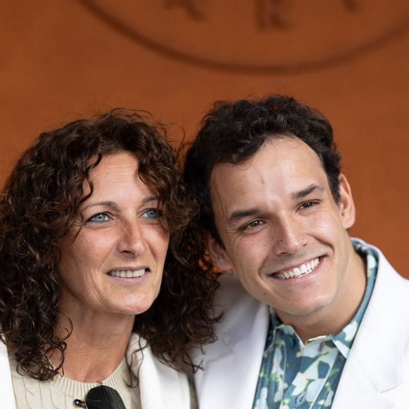 Stephanie Curin, Theo Curin au Village pour la finale masculine lors des Internationaux de France 2025 à Roland Garros le 08 juin 2025 à Paris, France.©Nasser Berzane/ABACAPRESS.COM