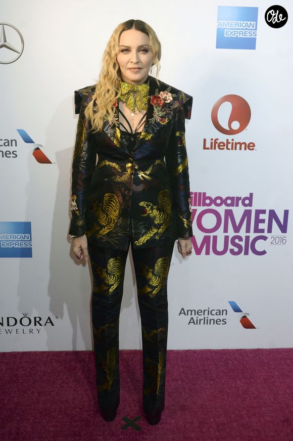 Madonna a débuté sa grande tournée Celebration Tour 
Madonna à la soirée Billboard Women à New York © Future-Image via Zuma/Bestimage