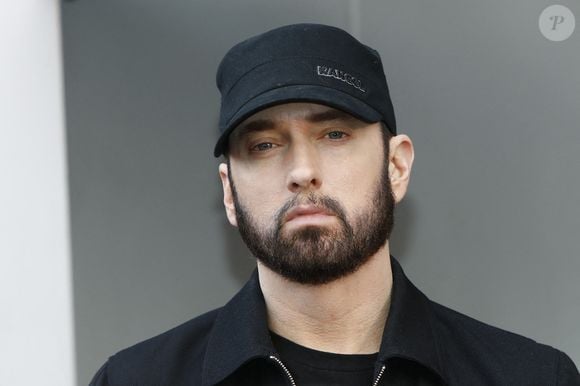 Eminem, de son vrai nom Marshall Bruce Mathers III, lors de la cérémonie d'inauguration de l'étoile de 50 Cent sur le Hollywood Walk of Fame, le 30 janvier 2019 à Los Angeles, Californie. Photo © Kay Blake/ZUMA Wire) /ABACAPRESS.COM