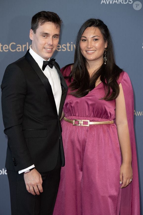 Louis Ducruet et son épouse Marie Ducruet assistent à la cérémonie de clôture du 60ème Festival de Télévision de Monte-Carlo le 22 juin 2021 à Monte-Carlo, Monaco. Photo by David Niviere / ABACAPRESS.COM