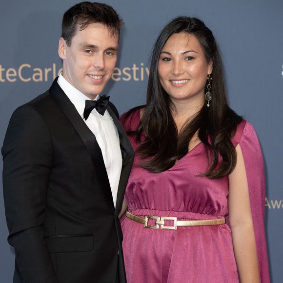 Louis Ducruet et son épouse Marie Ducruet assistent à la cérémonie de clôture du 60ème Festival de Télévision de Monte-Carlo le 22 juin 2021 à Monte-Carlo, Monaco. Photo by David Niviere / ABACAPRESS.COM