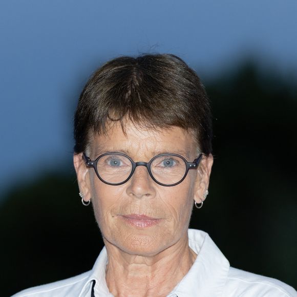 S.A.S. la princesse Stéphanie de Monaco assiste au Gala Fight AIDS Monaco, à la salle des Etoiles du Sporting Monte-Carlo, à Monaco, le 5 juillet 2025. © Olivier Huitel/Pool Monaco/Bestimage