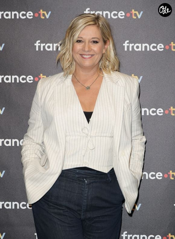Flavie Flament - Photocall à l'occasion des 40 ans de l'émission "Télématin" au siège de France Télévisions à Paris le 6 février 2025.

© Coadic Guirec/Bestimage