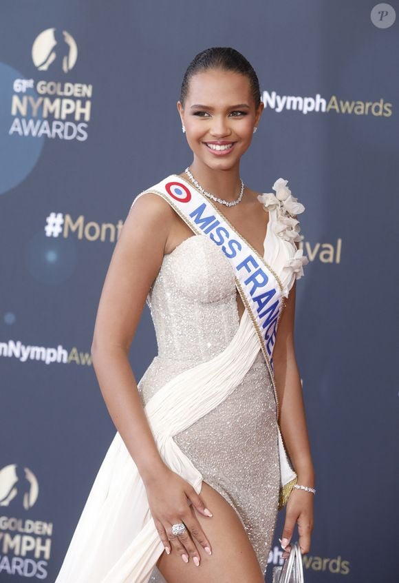 Indira Ampiot, Miss France 2023 -  Photocall de la cérémonie de clôture du 62ème festival de télévision de Monte-Carlo le 20 juin 2023.

© Denis Guignebourg / Bestimage