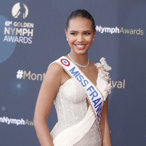 Indira Ampiot, Miss France 2023 -  Photocall de la cérémonie de clôture du 62ème festival de télévision de Monte-Carlo le 20 juin 2023.

© Denis Guignebourg / Bestimage