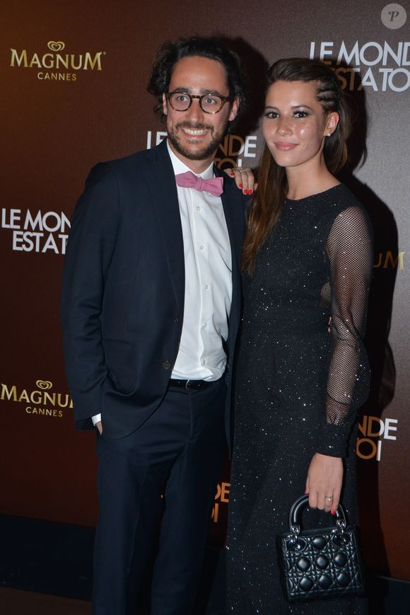 Thomas Hollande et sa compagne Emilie Broussouloux - Photocall de la soirée du film "Le monde est à toi" sur la plage Magnum lors du 71ème festival International de Cannes le 12 mai 2018. © CVS-Veeren/Bestimage