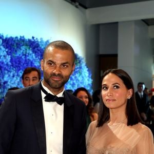 Tony Parker et Axelle Francine - Arrivées des people au 71 ème gala de la Croix-Rouge Monégasque à Monaco le 26 juillet 2019. © Dominique Jacovides/Bestimage