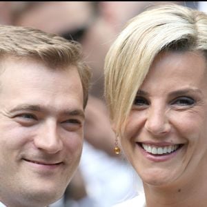 Renaud Capuçon et Laurence Ferrari lors de leur mariage, le 3 juillet 2009, à la mairie du 16e arrondissement de Paris, France. © Guillaume Gaffiot/Bestimage
