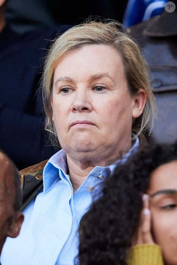 Hélène Darroze - Célébrités dans les tribunes de la demi-finale retour de Ligue des champions entre le PSG face au Borussia Dortmund (0-1) au Parc des Princes à Paris le 7 mai 2024. © Cyril Moreau/Bestimage
