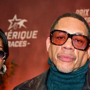 JoeyStarr et sa compagne Pauline Latchoumanin - 104ème édition du Prix d'Amérique 2025 à l'hippodrome Paris-Vincennes le 26 janvier 2025. © Christian Liewig/Bestimage