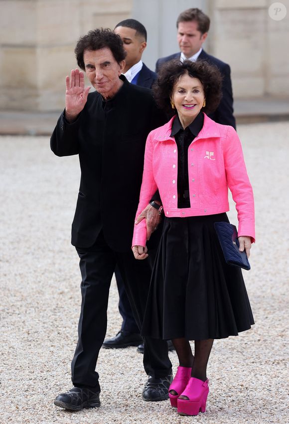 Jack Lang et sa femme Monique Lang au dîner d'état en l'honneur du président des Etats-Unis et sa femme au palais de l'Elysée à Paris, le 8 juin 2024.

Photo : Jacovides-Moreau / Bestimage