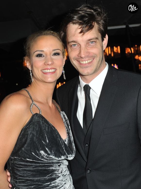 Elodie Gossuin et son mari Bertrand Lacherie lors de l'élection de Miss Prestige National 2013 au Lido a Paris le 10 décembre 2012.