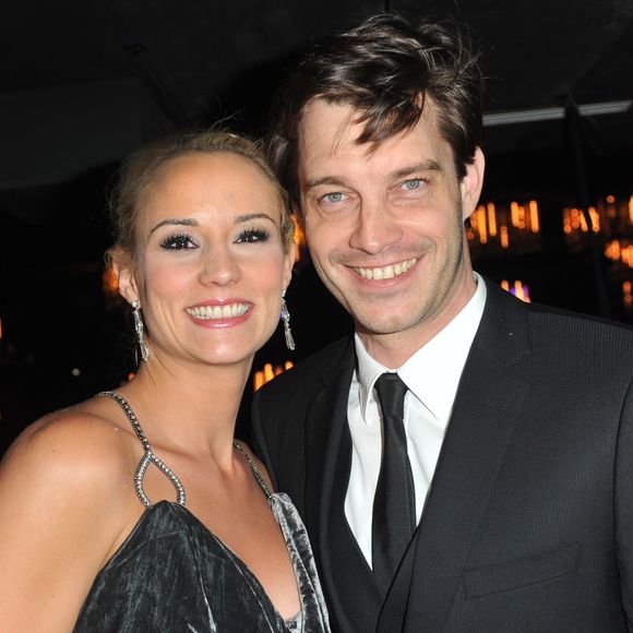 Elodie Gossuin et son mari Bertrand Lacherie lors de l'élection de Miss Prestige National 2013 au Lido a Paris le 10 décembre 2012.