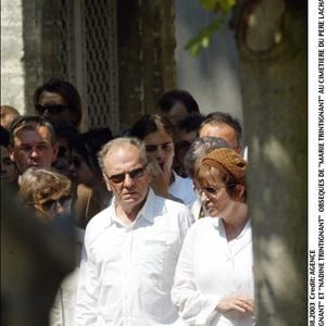 Obsèques de Marie et Jean-Louis Trintignant aux obsèques de leur fille Marie Trintignant au cimetière Père Lachaise (AGENCE / BESTIMAGE))