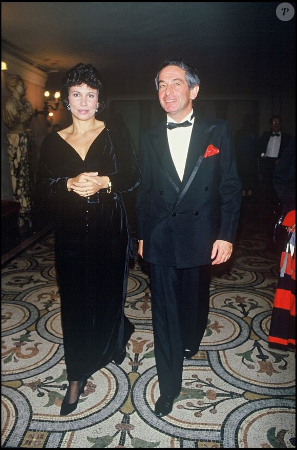 Archives – Anne Sinclair et son mari Ivan Levaï à la soirée des 100 ans de l’Institut Pasteur en 1987. Bertrand Rindoff Petroff / Bestimage