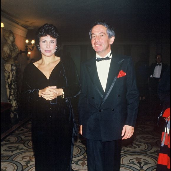 Archives – Anne Sinclair et son mari Ivan Levaï à la soirée des 100 ans de l’Institut Pasteur en 1987. Bertrand Rindoff Petroff / Bestimage