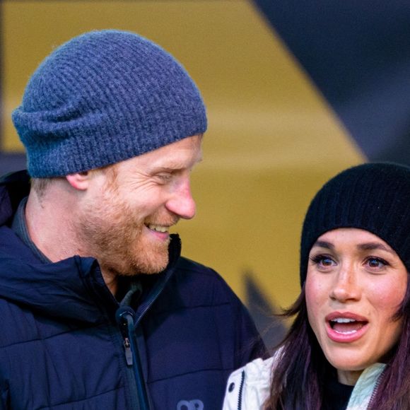 Le prince Harry et Meghan Markle lors des "Invictus Games Vancouver Whistler 2025" au Canada, le 11 février 2025. © Backgrid UK/ Bestimage