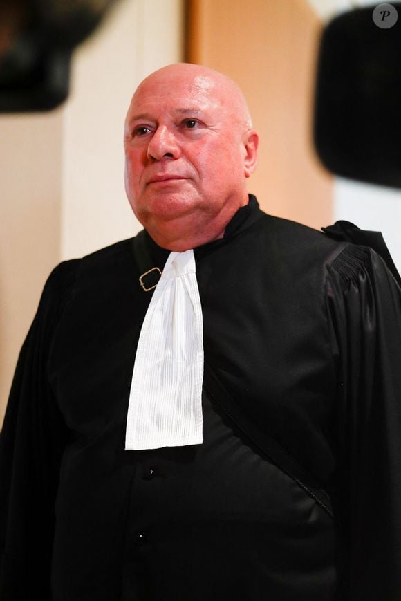 Maître Carlo Alberto Brusa (avocat de Stéphane Plaza) - Procès de Stéphane Plaza pour violences conjugales au tribunal de Paris Batignolles à Paris, France, le 28 août 2024. © Christophe Clovis / Bestimage