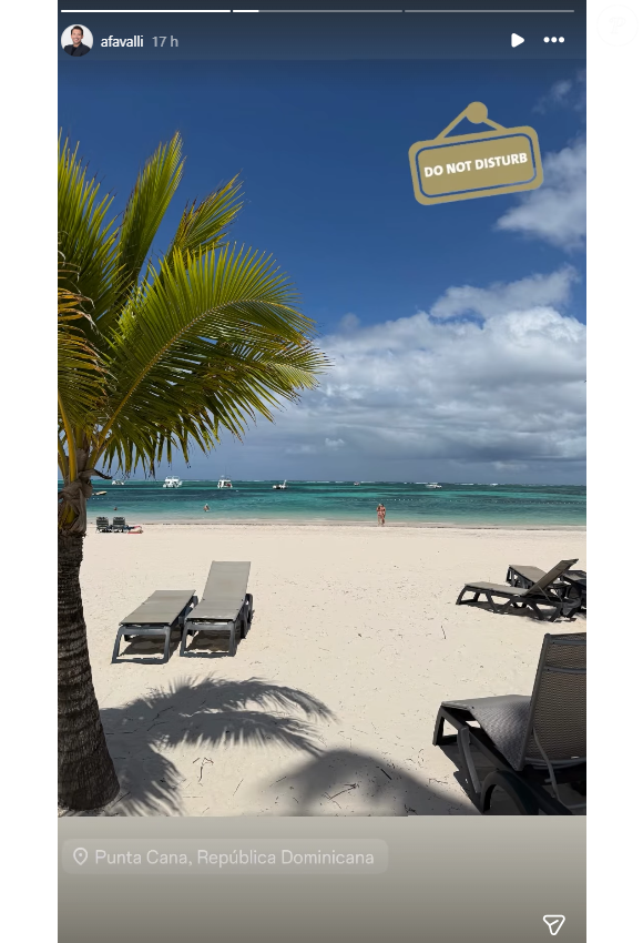 Au programme de cette escapade de rêve : sable blanc, eaux turquoise et farniente absolu. 

Anthony Favalli, journaliste de CNews, en vacances à Punta Cana en République Dominicaine