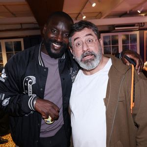 Ladji Doucoure et Papy assistent à l'inauguration de Star Academy Pop Up à Paris, France, le 17 décembre 2025. Photo par Jerome Domine/ABACAPRESS.COM