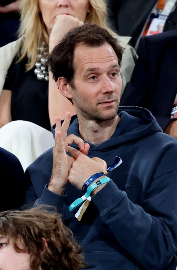 Benjamin Lavernhe en tribunes lors des Internationaux de France de Tennis de Roland Garros 2025, à Paris, France, le 6 juin 2025. © Jacovides-Moreau/Bestimage