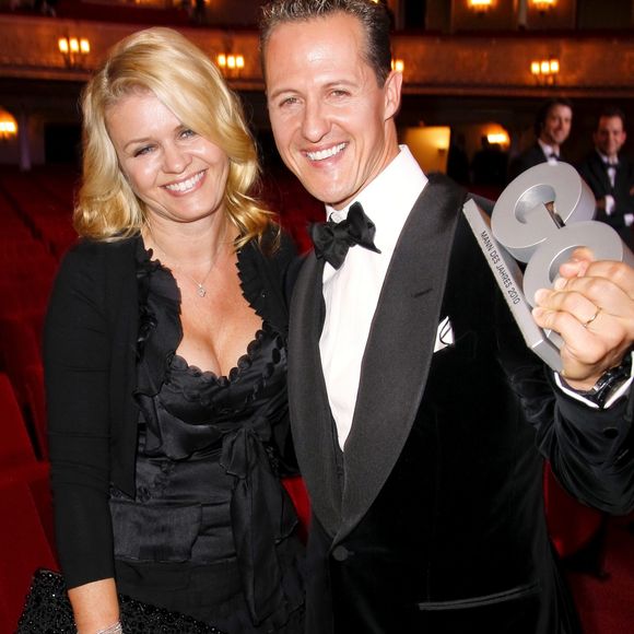 Michael Schumacher et sa femme Corinna lors de la soiree GQ a Berlin en Allemagne le 29 octobre 2010. © API / BESTIMAGE