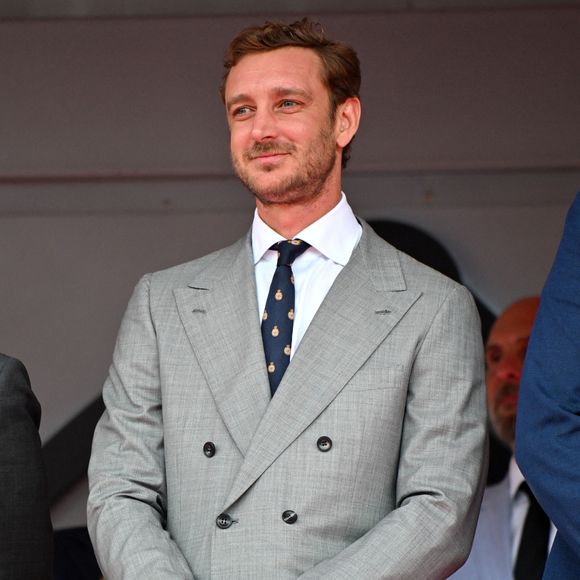 Pierre Casiraghi durant le Monaco E-Prix 2025, Round 6, le 3 mai 2025. Le pilote Nissan Oliver Rowland a remporté la course devant Nick De Vries suivi par Jacke Dennis. C'est la 8eme édition du Monaco E-prix. A l’occasion de la 11eme saison du Championnat du Monde ABB FIA Formula E, les monoplaces de 3eme génération ont parcouru les rues de la Principauté. © Bruno Bebert/Bestimage