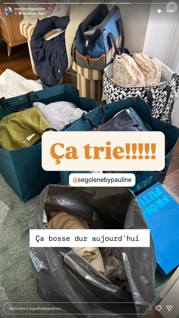 Et récemment, elle a entrepris un immense tri de printemps dans ses affaires.

Faustine Bollaert a fait appel à une pro du rangement pour faire du tri dans sa nouvelle maison.
