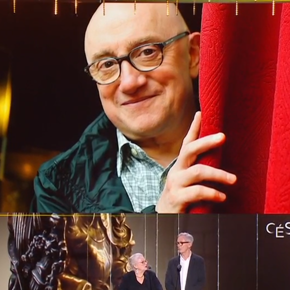 Plus de quatre mois après la perte soudaine de Michel Blanc, sa compagne Ramatoulaye Diop présente aux César avec deux membres du Splendid : "J'arrive pas à m'y faire", capture d'écran Canal+.