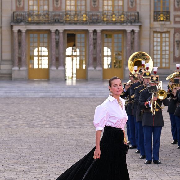 Carole Bouquet arrivant pour assister au banquet d'État au château de Versailles, à l'ouest de Paris, France, le 20 septembre 2023, au premier jour d'une visite d'État en France. Photo by Ammar Abd Rabbo/ABACAPRESS.COM