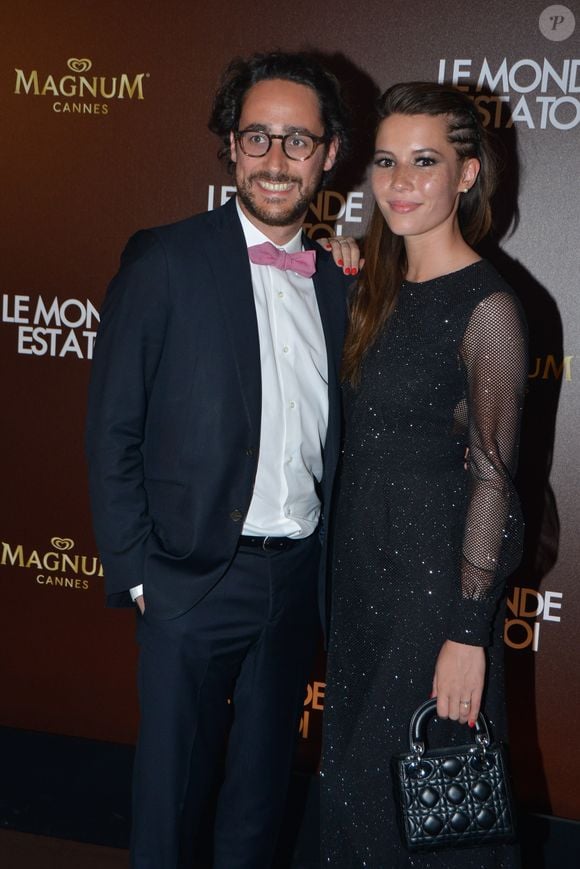 Thomas Hollande et sa compagne Emilie Broussouloux - Photocall de la soirée du film "Le monde est à toi" sur la plage Magnum lors du 71ème festival International de Cannes le 12 mai 2018. © CVS-Veeren/Bestimage