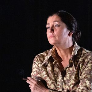 Exclusif. Cristiana Reali joue le rôle de Simone Veil lors de la pièce Simone Veil - Les Combats d'Une Effronterie dans le cadre du Festival Paroles Citoyennes à Paris, France, le 28 avril 2021. Photo by Aurore Marechal/ABACAPRESS.COM