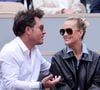 Laeticia Hallyday profite d’un séjour estival à Saint-Palais-sur-Mer aux côtés de son compagnon Frédéric Suant.
Frédéric Suant et sa compagne Laeticia Hallyday dans les tribunes lors des Internationaux de France de Tennis de Roland Garros 2025. Paris. © Jacovides-Moreau/Bestimage