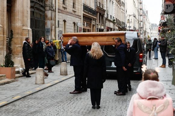 Exclusif - Obsèques d'Alain Pompidou en l'église Saint-Louis-en-l'Île à Paris, le 18 décembre 2024. 
© Christophe Clovis / Bestimage