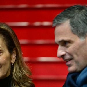 Tanya Saadé-Zeenny, Rodolphe Saadé, propriétaire du journal "La Provence" - Le président de la République française E.Macron lors des "Discussions sur les enjeux démocratiques à l'épreuve des réseaux sociaux et des algorithmes" avec les lecteurs du journal "La Provence" à Marseille, le 16 décembre 2025. 
© ©hristian Liewig / Bestimage